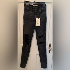 Levi’s NWT Hyperstretch Mile High Super Skinny Jeans, Size 27